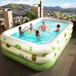 Alternative view of Verdicktes Outdoor-Spielbecken PVC Verdickung Schwimmen Cartoon Muster Wasserspiel für Erwachsene und Kinder Schnell Aufblasbar