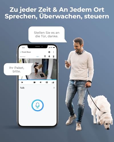 Reolink 12MP Überwachungskamera Set Aussen, 8X PoE IP Kamera Outdoor Innen, 16CH 4TB HDD NVR, Spotlights, Personen-/Fahrzeugerkennung, 2-Wege-Audio, 24/7 Aufnahme, Farb-/IR-Nachtsicht, RLK16-1200D8-A – Bild 5