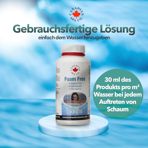 CANADIAN SPA CO. Entschäumer Hot Tub 500 ml, gegen Schaumbildung, Hot Tub Schaum Entferner für klares Wasser – Bild 5