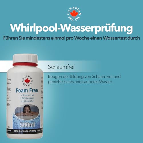 CANADIAN SPA CO. Entschäumer Hot Tub 500 ml, gegen Schaumbildung, Hot Tub Schaum Entferner für klares Wasser – Bild 6