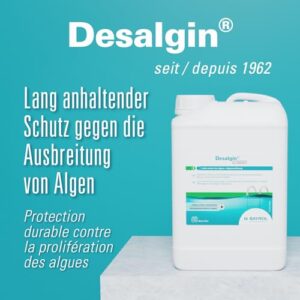 Alternative view of Bayrol Desalgin Classic 3 L - Lang anhaltender Schutz gegen die Entwicklung und das Wachstum von Algen. Wirkt gegen die häufigsten Algenarten, BauA No.: N-102109, Weiß