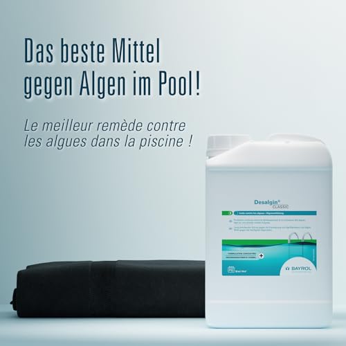Bayrol Desalgin Classic 3 L - Lang anhaltender Schutz gegen die Entwicklung und das Wachstum von Algen. Wirkt gegen die häufigsten Algenarten, BauA No.: N-102109, Weiß – Bild 5