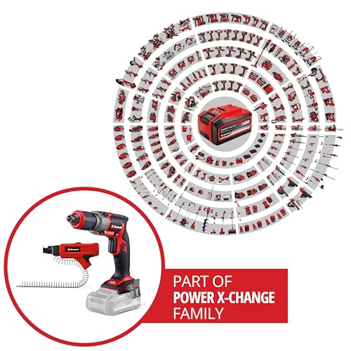 Einhell Professional Akku-Trockenbauschrauber TP-DY 18 Li BL Magazine Power X-Change (18 V, Brushless, Tiefenanschlag, inkl. Magazinaufsatz, 2x Bit, E-Case, ohne Akku) – Bild 3