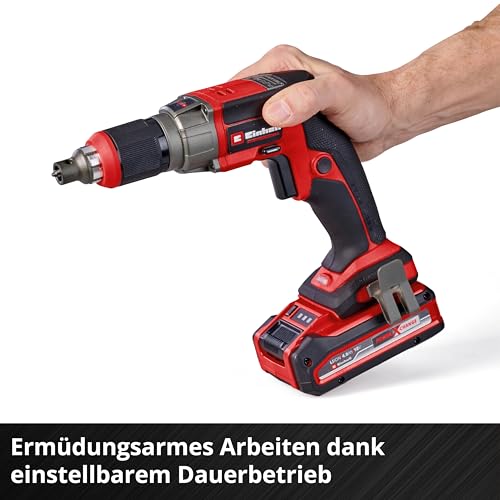 Einhell Professional Akku-Trockenbauschrauber TP-DY 18 Li BL Magazine Power X-Change (18 V, Brushless, Tiefenanschlag, inkl. Magazinaufsatz, 2x Bit, E-Case, ohne Akku) – Bild 9