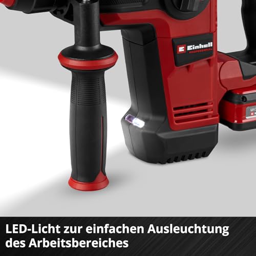 Einhell Professional Akku-Bohrhammer TP-HD 18/28 Li BL 4 (1x 3,0Ah ) Power X-Change (18 V, Brushless, 3 J, SDS-plus, 4 Funktionen, Zubehör, inkl. 3,0 Ah Plus Akku Ladegerät) – Bild 7