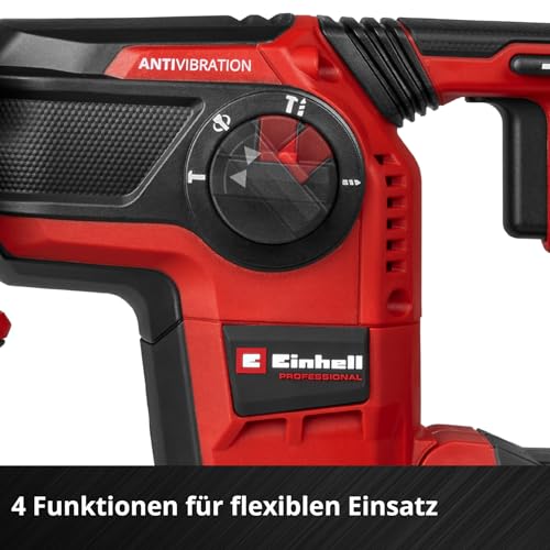 Einhell Professional Akku-Bohrhammer TP-HD 18/28 Li BL 4 (1x 3,0Ah ) Power X-Change (18 V, Brushless, 3 J, SDS-plus, 4 Funktionen, Zubehör, inkl. 3,0 Ah Plus Akku Ladegerät) – Bild 8