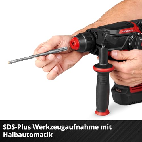 Einhell Professional Akku-Bohrhammer TP-HD 18/28 Li BL 4 (1x 3,0Ah ) Power X-Change (18 V, Brushless, 3 J, SDS-plus, 4 Funktionen, Zubehör, inkl. 3,0 Ah Plus Akku Ladegerät) – Bild 9