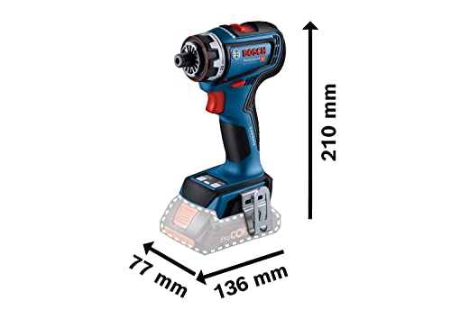 Bosch Professional 18V System Akku Schrauber GSR 18V-90 FC - FlexiClick System (inkl. 1x Gürtelclip, 1x Bithalter) – Bild 3