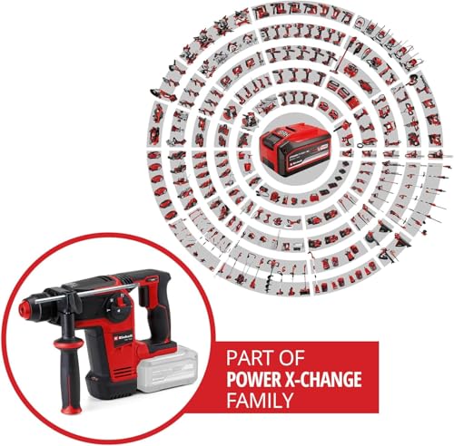 Einhell Professional Akku-Bohrhammer TP-HD 18/26 Li BL-Solo Power X-Change (18 V, Brushless, 2,6 J, SDS-plus, 26 mm Bohrleistung in Beton, 4 Funktionen, Koffer, ohne Akku) – Bild 4