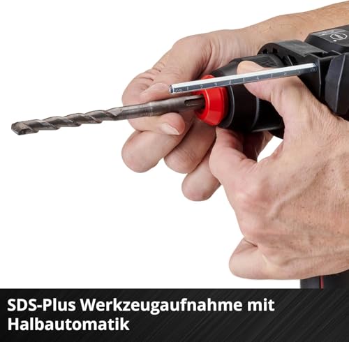 Einhell Professional Akku-Bohrhammer TP-HD 18/26 Li BL-Solo Power X-Change (18 V, Brushless, 2,6 J, SDS-plus, 26 mm Bohrleistung in Beton, 4 Funktionen, Koffer, ohne Akku) – Bild 9