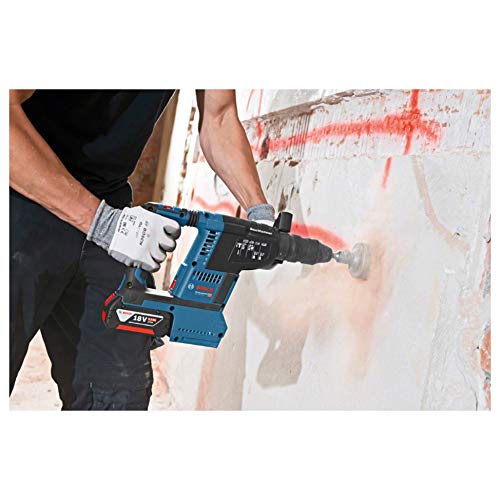 Bosch Professional 18V System Akku Bohrhammer GBH 18V-26 (SDS Plus, Bohr-Ø max: Beton/Stahl/Holz 26/13/30mm, inkl. Zusatzhandgriff, Tiefenanschlag 210mm, Maschinentuch, L-BOXX, ohne Akku/ Ladegerät) – Bild 2