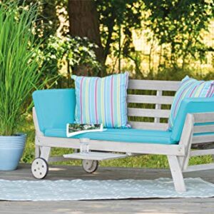 Alternative view of greemotion Multifunktionsbank Maui aus Akazienholz FSC® 100%, Holzbank mit Rollen und klappbaren Armlehnen, Gartenbank als Liege oder Bank nutzbar, Circa 178 x 90 x 78 cm