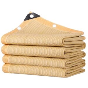 UV-beständiges Gartentuch, atmungsaktives Schattensegel für Balkon, Privatsphäre, Gewächshaus, Schattiernetz mit Ösen für Pflanzen, Hinterhof, Terrasse, Pool und Carport (4 x 6 m)