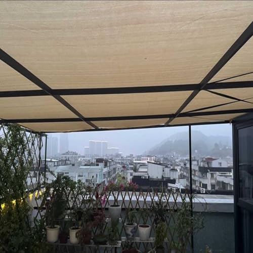UV-beständiges Gartentuch, atmungsaktives Schattensegel für Balkon, Privatsphäre, Gewächshaus, Schattiernetz mit Ösen für Pflanzen, Hinterhof, Terrasse, Pool und Carport (4 x 6 m) – Bild 4