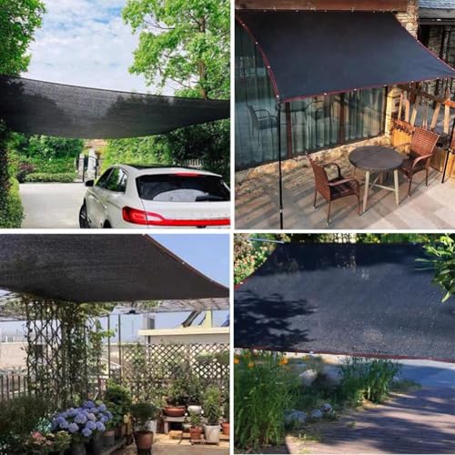 85 % UV-beständiges Schattentuch mit Ösen für Garten und Terrasse, Sichtschutznetz, 1 x 5 m bis 8 x 10 m, ideal für Gewächshäuser und Pergolen, 3 x 12 m – Bild 7