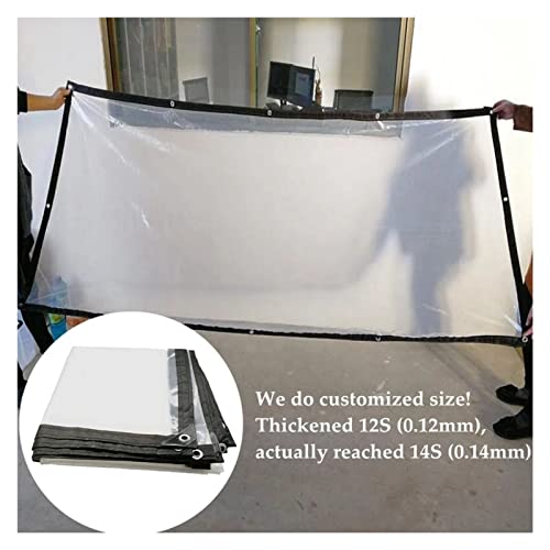 Wasserdichter transparenter PVC-Wärmedämmungsvorhang für den Außenbereich, Frostschutzfolie, PE-Folie für Balkon und Garten, 2,5 x 4,5 m – Bild 2