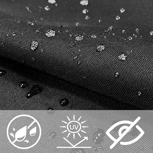 Sonnensegel Wasserdicht Rechteckig 250 x 450 cm mit UV Schutz Terrasse Sonnensegel Sonnenschutz Windschutz für Balkon Garten Terrasse, Weiß – Bild 4