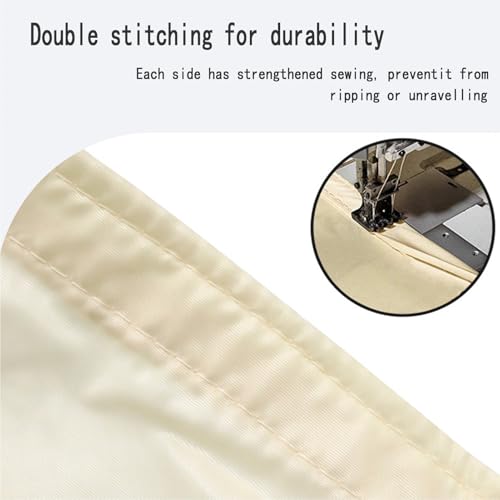 Sonnensegel Wasserdicht Rechteckig 250 x 450 cm mit UV Schutz Terrasse Sonnensegel Sonnenschutz Windschutz für Balkon Garten Terrasse, Weiß – Bild 5