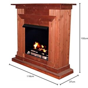 Alternative view of Gelkamin Ethanolkamin Modell XXL Berlin Premium mit GRATIS Zubehör - Farbwahl (Kirschbaum)