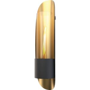 cycloflame Wall Gold sicherer wandkamin mit wirbelnder Flamme tenderflame 16,6x81x17,5cm