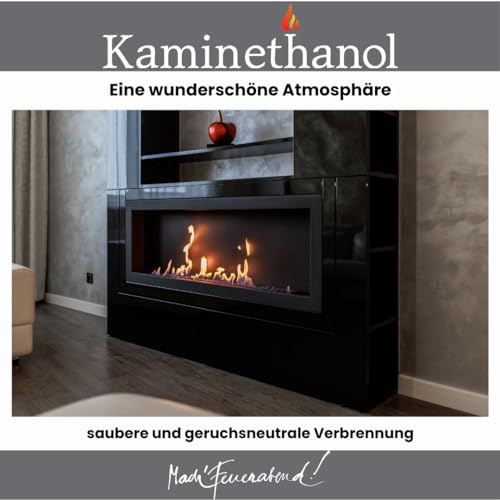 Kaminethanol Icking 120 Liter Bioethanol 96,6% (12 x 10 L) Premium Qualität - direkt vom Hersteller für Ethanol Kamine, Alkohol-Brenner, Terrasenfeuer, Raumfeuer und Gartenfackeln – Bild 5