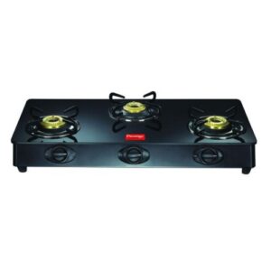Prestige Royale Drei Messing Brenner GT 03 L.P Gas Tisch mit Glasplatte