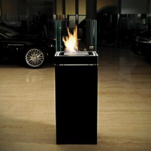 radius high flame hochglanz schwarz mit 3l Brennkammer