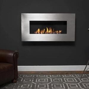 Alternative view of Icon Fires Nero 1150 Wandkamin, 5,4 kW, 115 cm breit, bis zu 8 Stunden Brenndauer, schlankes Design, für eine gemütliche Atmosphäre, erhältlich.