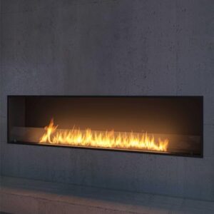 Alternative view of OutInFire Bioethanol-Kamin zum Einbau, aus Edelstahl, schmal, 200 cm