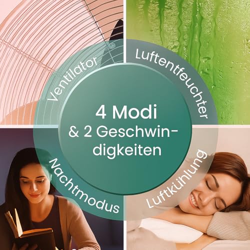 HANTECH Mobile Klimaanlage 9000 BTU |AC-A016-09KR2 | 3-in-1 Kühlgerät mit Ventilator & Entfeuchter | Effiziente Kühlung bis 33 m² | Inkl. Fernbedienung & Abluftschlauch – Bild 5
