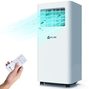 KLIM K9000 | 3-in-1 mobile Klimaanlage NEU mit integrierter Entfeuchtungsfunktion, Ventilator und Kühlmodus Fernbedienung 9000 BTU tragbare Klimaanlage mobil 5 JAHRE SCHUTZ