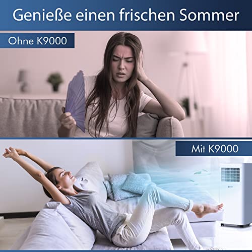 KLIM K9000 | 3-in-1 mobile Klimaanlage NEU mit integrierter Entfeuchtungsfunktion, Ventilator und Kühlmodus Fernbedienung 9000 BTU tragbare Klimaanlage mobil 5 JAHRE SCHUTZ – Bild 2