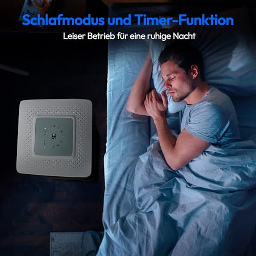MEDION Smarte Mobile Klimaanlage mit Abluftschlauch P1002 (10000 BTU, mobil, inkl. Fensterabdichtung, bis 34m², 3in1 Kühlen Entfeuchten Ventilieren, App- und Sprachsteuerung, Schlafmodus, MD 37733) – Bild 7