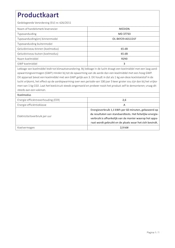 MEDION Smarte Mobile Klimaanlage mit Abluftschlauch P1002 (10000 BTU, mobil, inkl. Fensterabdichtung, bis 34m², 3in1 Kühlen Entfeuchten Ventilieren, App- und Sprachsteuerung, Schlafmodus, MD 37733) – Bild 9