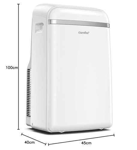 Comfee Mobiles Klimagerät Umweltfreundliches KältemittelPro, 3-in-1 Klimaanlage mit Abluftschlauch, Kühlen und Entfeuchten und Ventilieren, 10000 BTU, 2,9kW, für Räume ca. 80 m³(32 ㎡), EEK A – Bild 2