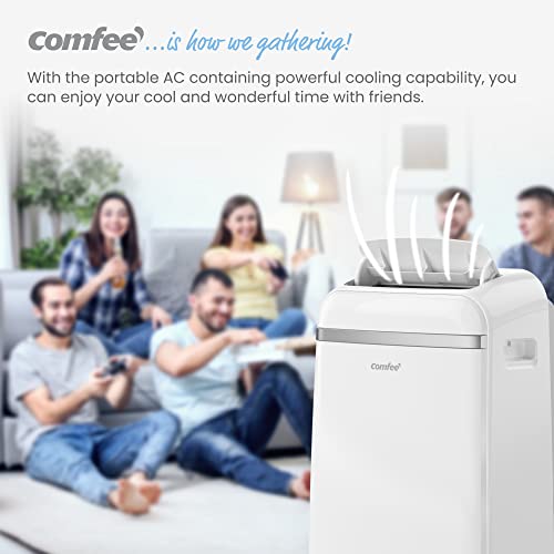 Comfee Mobiles Klimagerät Umweltfreundliches KältemittelPro, 3-in-1 Klimaanlage mit Abluftschlauch, Kühlen und Entfeuchten und Ventilieren, 10000 BTU, 2,9kW, für Räume ca. 80 m³(32 ㎡), EEK A – Bild 4