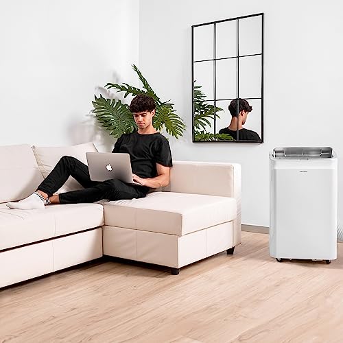 Cecotec Tragbare Klimaanlage mit Fernbedienung und Wärmepumpe ForceClima 12600Heating. 12000 BTU, LED-Display, 5 Modi, Entfeuchtungsfunktion, Abdeckung 28 m² – Bild 3