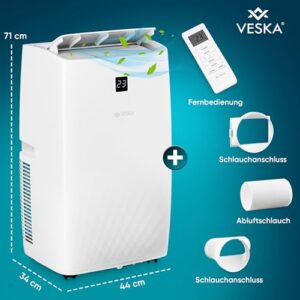 Alternative view of Klimaanlage Mobil 12000 BTU/h (3.500 Watt) - Mobiles Klimagerät 4in1 mit WiFi/App Monoblock Kältemittel - Fernbedienung, 24h-Timer, Luftentfeuchter, Nachtmodus (12000 BTU)