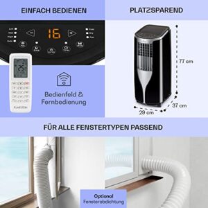 Alternative view of Klarstein Mobile Klimaanlage mit Abluftschlauch, 3-in-1 Klimagerät mit Ventilator & Luftentfeuchter, Kleine & Portable für Wohnung & Büro, Nachtmodus, 10000 BTU AC mit Niedrigem Verbrauch