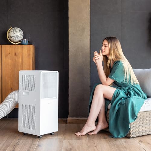Cecotec - Mobile Klimageräte ForceClima 7150 Style, 7000 BTU, Abdeckungsbereich 20 m2, Fernbedienung, taktile Steuerung, LED -Bildschirm, 4 Modi, 2 Geschwindigkeiten, Timer – Bild 2