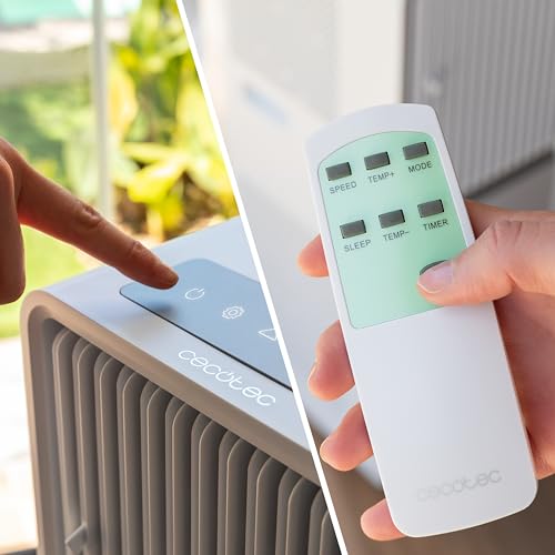 Cecotec - Mobile Klimageräte ForceClima 7150 Style, 7000 BTU, Abdeckungsbereich 20 m2, Fernbedienung, taktile Steuerung, LED -Bildschirm, 4 Modi, 2 Geschwindigkeiten, Timer – Bild 6