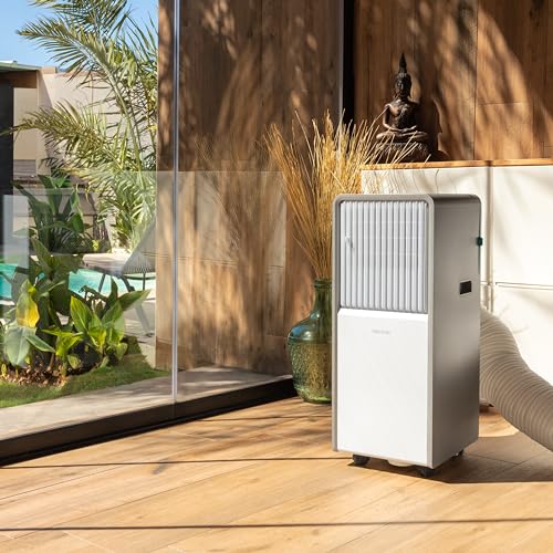 Cecotec - Mobile Klimageräte ForceClima 12850 Style Heating Connected, 12000 BTU, Abdeckung 28 m2, WiFi, Steuerung, Taktil, Wärmepumpe, Entfeuchtung, LED -Bildschirm, 5 Modi, Timer – Bild 4