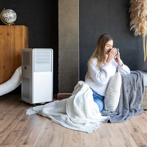 Cecotec - Mobile Klimageräte ForceClima 12850 Style Heating Connected, 12000 BTU, Abdeckung 28 m2, WiFi, Steuerung, Taktil, Wärmepumpe, Entfeuchtung, LED -Bildschirm, 5 Modi, Timer – Bild 5