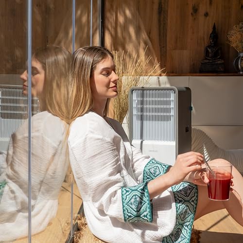 Cecotec - Mobile Klimageräte ForceClima 12850 Style Heating Connected, 12000 BTU, Abdeckung 28 m2, WiFi, Steuerung, Taktil, Wärmepumpe, Entfeuchtung, LED -Bildschirm, 5 Modi, Timer – Bild 8