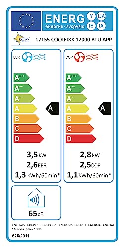 Suntec Wellness Mobiles Klimagerät Coolfixx 12000 BTU APP - Klimaanlage mobil und leise mit Smart App Steuerung – Entfeuchter für Räume bis 60 qm – Mobile Kühlung & Heizung für zuhause – 12.000 BTU – Bild 8