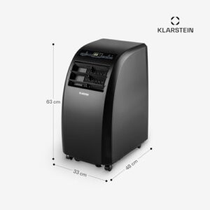 Alternative view of Klarstein Metrobreeze Rome Smart Mobile Klimaanlage – 10000 BTU, 29-49 m², App & Alexa Steuerung, Energieeffizienz A , 3-in-1 Kühlen, Trocknen & Ventilator, Inkl. Abluftschlauch & Fensterkit, Schwarz