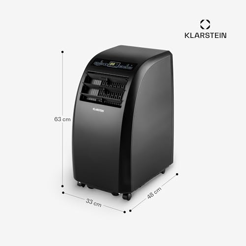 Klarstein Metrobreeze Rome Smart Mobile Klimaanlage – 10000 BTU, 29-49 m², App & Alexa Steuerung, Energieeffizienz A , 3-in-1 Kühlen, Trocknen & Ventilator, Inkl. Abluftschlauch & Fensterkit, Schwarz – Bild 2