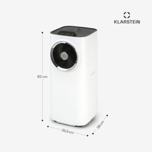 Alternative view of Klarstein Kraftwerk Smart 12K Mobiles Klimagerät – 12000 BTU, 35-59 m², App & Alexa Steuerung, 3-in-1 Kühlung, Entfeuchter & Ventilator, Leise, Timer, Ablaufschlauch Inkl., Weiß