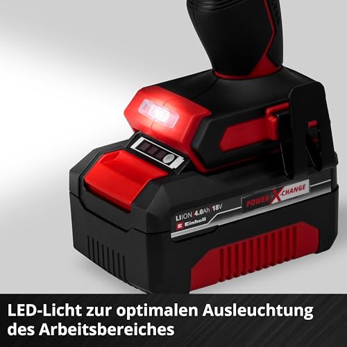 Einhell Professional Akku-Schlagschrauber IMPAXXO 18/450 (1x4,0Ah) Power X-Change (18 V, 450 Nm, Brushless, Außenvierkant-Aufnahme, inkl. 4 Ah Akku, Ladegerät, Nuss-Set) – Bild 9