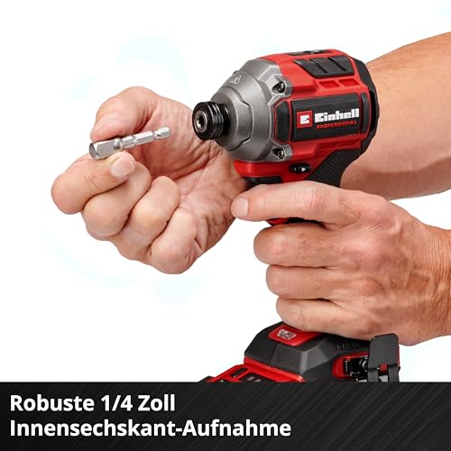 Einhell Professional Akku-Schlagschrauber TP-CI 18/250-C Li BL-Solo Power X-Change (18 V, 250 Nm Drehmoment, Brushless, Innensechskant-Aufnahme, LED-Licht, ohne Akku) – Bild 8